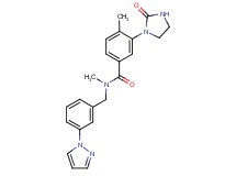 N,4-dimethyl-3-(2-oxo-1-imidazolidinyl)-N-[3-(1H-pyrazol-1-yl)benzyl]benzamide