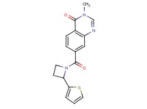 3-methyl-7-{[2-(2-thienyl)azetidin-1-yl]carbonyl}quinazolin-4(3H)-one
