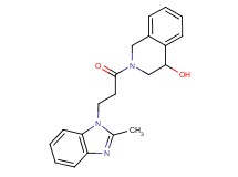 2-[3-(2-methyl-1H-benzimidazol-1-yl)propanoyl]-1,2,3,4-tetrahydroisoquinolin-4-ol