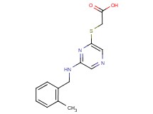 ({6-[(2-methylbenzyl)amino]-2-pyrazinyl}thio)acetic acid