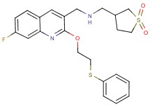 1-(1,1-dioxidotetrahydro-3-thienyl)-N-({7-fluoro-2-[2-(phenylthio)ethoxy]-3-quinolinyl}methyl)methanamine