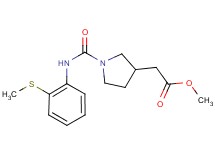 methyl [1-({[2-(methylthio)phenyl]amino}carbonyl)pyrrolidin-3-yl]acetate