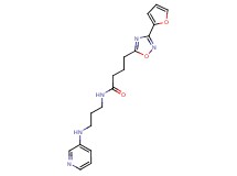 4-[3-(2-furyl)-1,2,4-oxadiazol-5-yl]-N-[3-(pyridin-3-ylamino)propyl]butanamide