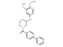 1-(4-biphenylylcarbonyl)-N-(3,4-dimethoxyphenyl)-3-piperidinamine