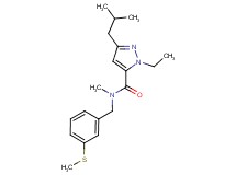 1-ethyl-3-isobutyl-N-methyl-N-[3-(methylthio)benzyl]-1H-pyrazole-5-carboxamide