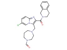 4-{[6-chloro-2-(3,4-dihydro-2(1H)-isoquinolinylcarbonyl)imidazo[1,2-a]pyridin-3-yl]methyl}-1,4-diazepane-1-carbaldehyde