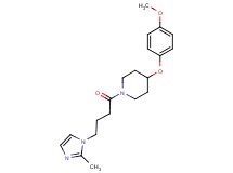 4-(4-methoxyphenoxy)-1-[4-(2-methyl-1H-imidazol-1-yl)butanoyl]piperidine