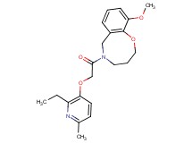 5-{[(2-ethyl-6-methylpyridin-3-yl)oxy]acetyl}-10-methoxy-3,4,5,6-tetrahydro-2H-1,5-benzoxazocine