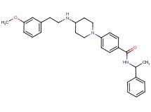 4-(4-{[2-(3-methoxyphenyl)ethyl]amino}-1-piperidinyl)-N-(1-phenylethyl)benzamide