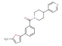 4-{1-[3-(5-methyl-2-furyl)benzoyl]-4-piperidinyl}pyridine