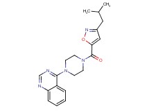 4-{4-[(3-isobutyl-5-isoxazolyl)carbonyl]-1-piperazinyl}quinazoline