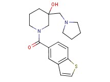 1-(1-benzothien-5-ylcarbonyl)-3-(pyrrolidin-1-ylmethyl)piperidin-3-ol