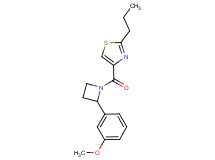 4-{[2-(3-methoxyphenyl)azetidin-1-yl]carbonyl}-2-propyl-1,3-thiazole