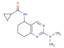 N-[2-(dimethylamino)-5,6,7,8-tetrahydro-5-quinazolinyl]cyclopropanecarboxamide
