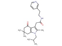2-(1-isobutyl-2,6,6-trimethyl-4-oxo-4,5,6,7-tetrahydro-1H-indol-3-yl)-N-[2-(3-pyridinyl)ethyl]acetamide