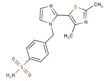 4-{[2-(2,4-dimethyl-1,3-thiazol-5-yl)-1H-imidazol-1-yl]methyl}benzenesulfonamide