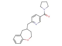 5-(pyrrolidin-1-ylcarbonyl)-2-(2,3,4,5-tetrahydro-1-benzoxepin-4-ylmethyl)pyridine