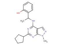 2-{1-[(6-cyclopentyl-1-methyl-1H-pyrazolo[3,4-d]pyrimidin-4-yl)amino]ethyl}phenol