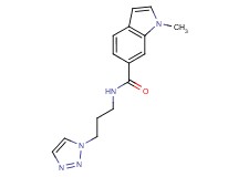 1-methyl-N-[3-(1H-1,2,3-triazol-1-yl)propyl]-1H-indole-6-carboxamide