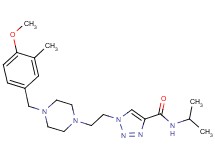 N-isopropyl-1-{2-[4-(4-methoxy-3-methylbenzyl)-1-piperazinyl]ethyl}-1H-1,2,3-triazole-4-carboxamide