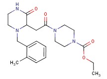 ethyl 4-{[1-(2-methylbenzyl)-3-oxo-2-piperazinyl]acetyl}-1-piperazinecarboxylate