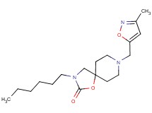 3-hexyl-8-[(3-methylisoxazol-5-yl)methyl]-1-oxa-3,8-diazaspiro[4.5]decan-2-one