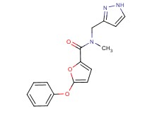 N-methyl-5-phenoxy-N-(1H-pyrazol-3-ylmethyl)-2-furamide