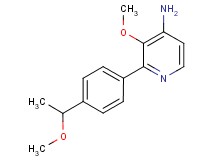 3-methoxy-2-[4-(1-methoxyethyl)phenyl]pyridin-4-amine