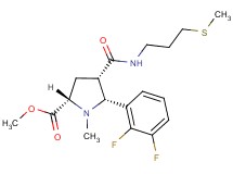 methyl (2S*,4S*,5R*)-5-(2,3-difluorophenyl)-1-methyl-4-({[3-(methylthio)propyl]amino}carbonyl)-2-pyrrolidinecarboxylate