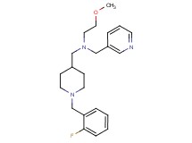 N-{[1-(2-fluorobenzyl)-4-piperidinyl]methyl}-2-methoxy-N-(3-pyridinylmethyl)ethanamine