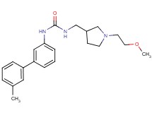 N-{[1-(2-methoxyethyl)pyrrolidin-3-yl]methyl}-N'-(3'-methylbiphenyl-3-yl)urea