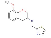 (8-methoxy-3,4-dihydro-2H-chromen-3-yl)(1,3-thiazol-2-ylmethyl)amine