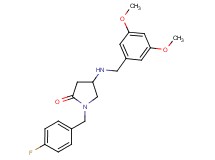 4-[(3,5-dimethoxybenzyl)amino]-1-(4-fluorobenzyl)-2-pyrrolidinone