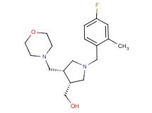 [(3R*,4S*)-1-(4-fluoro-2-methylbenzyl)-4-(morpholin-4-ylmethyl)pyrrolidin-3-yl]methanol