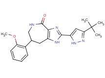 2-(3-tert-butyl-1H-pyrazol-5-yl)-7-(2-methoxyphenyl)-5,6,7,8-tetrahydroimidazo[4,5-c]azepin-4(1H)-one