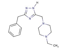 1-[(3-benzyl-1H-1,2,4-triazol-5-yl)methyl]-4-ethylpiperazine