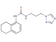 N-(5,6,7,8-tetrahydronaphthalen-1-yl)-N'-[3-(1H-1,2,4-triazol-1-yl)propyl]urea