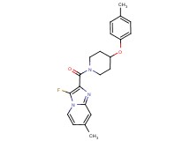 3-fluoro-7-methyl-2-{[4-(4-methylphenoxy)-1-piperidinyl]carbonyl}imidazo[1,2-a]pyridine