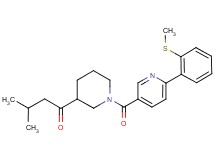 3-methyl-1-[1-({6-[2-(methylthio)phenyl]pyridin-3-yl}carbonyl)piperidin-3-yl]butan-1-one