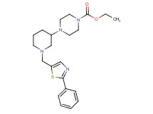 ethyl 4-{1-[(2-phenyl-1,3-thiazol-5-yl)methyl]-3-piperidinyl}-1-piperazinecarboxylate