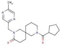 8-(cyclopentylcarbonyl)-2-[(5-methyl-2-pyrazinyl)methyl]-2,8-diazaspiro[5.5]undecan-3-one