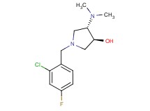 (3S*,4S*)-1-(2-chloro-4-fluorobenzyl)-4-(dimethylamino)pyrrolidin-3-ol