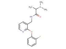 N~1~-{[2-(2-fluorophenoxy)pyridin-3-yl]methyl}-N~2~,N~2~-dimethylalaninamide
