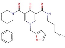 N-butyl-1-(2-furylmethyl)-4-oxo-5-[(3-phenyl-1-piperidinyl)carbonyl]-1,4-dihydro-3-pyridinecarboxamide