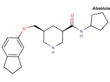 (3R,5S)-N-cyclopentyl-5-[(2,3-dihydro-1H-inden-5-yloxy)methyl]-3-piperidinecarboxamide