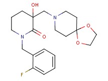 3-(1,4-dioxa-8-azaspiro[4.5]dec-8-ylmethyl)-1-(2-fluorobenzyl)-3-hydroxy-2-piperidinone