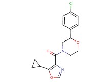 2-(4-chlorophenyl)-4-[(5-cyclopropyl-1,3-oxazol-4-yl)carbonyl]morpholine