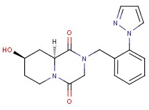 (8R*,9aS*)-8-hydroxy-2-[2-(1H-pyrazol-1-yl)benzyl]tetrahydro-2H-pyrido[1,2-a]pyrazine-1,4(3H,6H)-dione