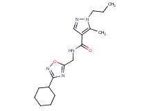 N-[(3-cyclohexyl-1,2,4-oxadiazol-5-yl)methyl]-5-methyl-1-propyl-1H-pyrazole-4-carboxamide