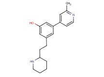 3-(2-methylpyridin-4-yl)-5-(2-piperidin-2-ylethyl)phenol